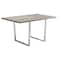 Monarch Specialties Dining Table, 59 W, 30.25 H, Manufactured Wood, Dark Taupe I 1121 - alternate 1